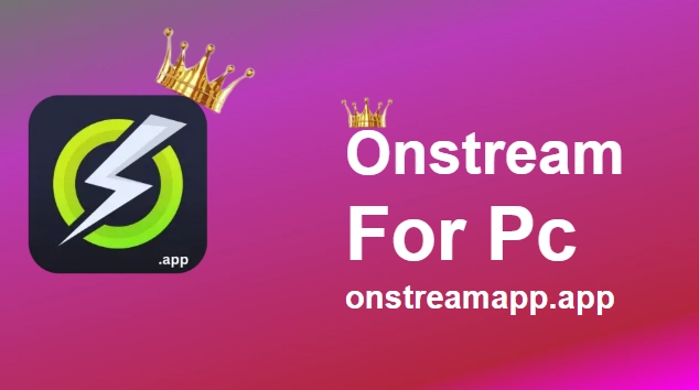 OnStream App streaming screen featuring popular movies, web series categories, and smooth navigation menu for online entertainment access.